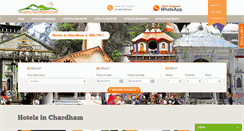 Desktop Screenshot of hotelschardham.com